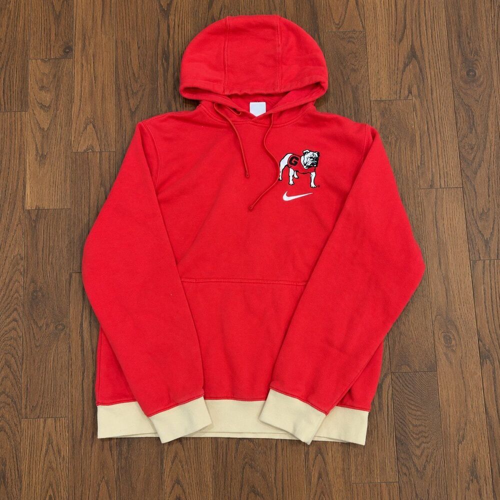 {Nike} Georgia Bulldogs embroidered pullover hoodie, L